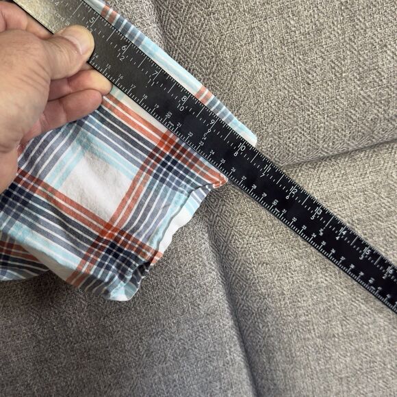 Columbia Vented Plaid Short Sleeve Sport Shirt XL - Golf Fishing Angler - Picture 12 of 14